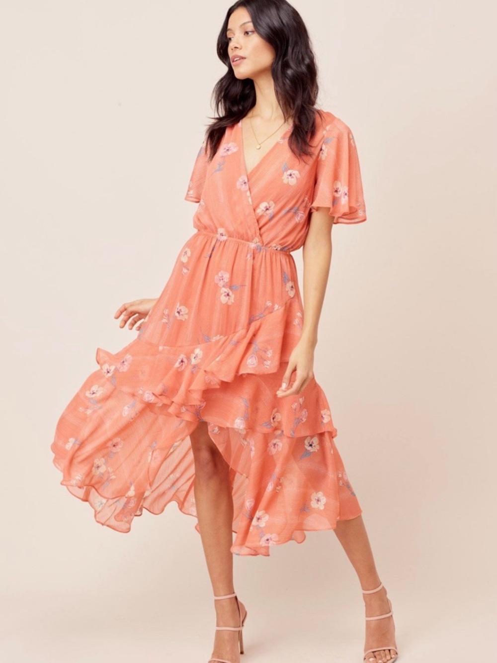Lovestitch Miriam Floral Ruffled Dress NWT